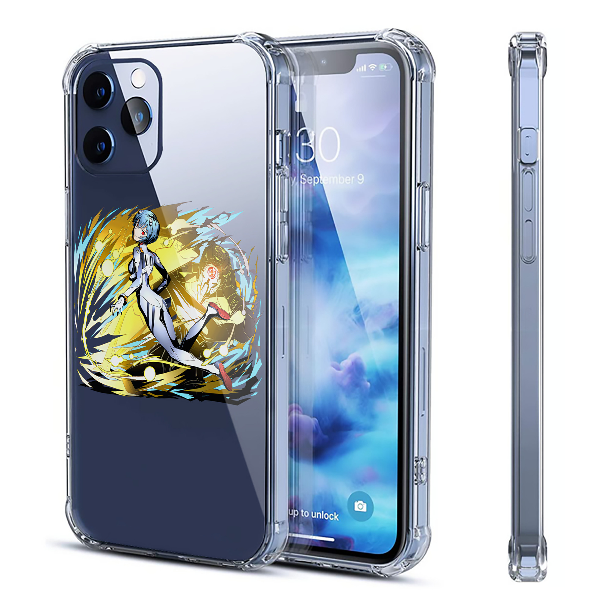 （画像用） EVA 新世紀エヴァンゲリオン 【iPhone 12シリーズ対応】透明スマホケース（クリアソフトケース）
